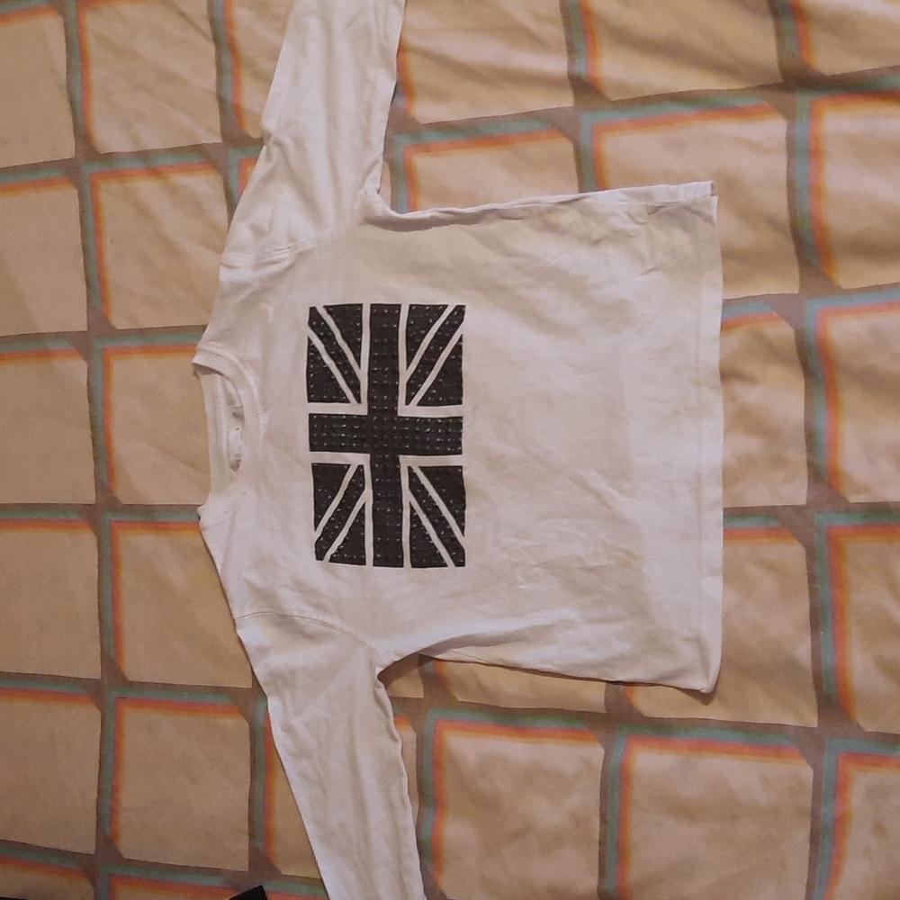 A Great Britain flag long sleeve shirt from Zara's